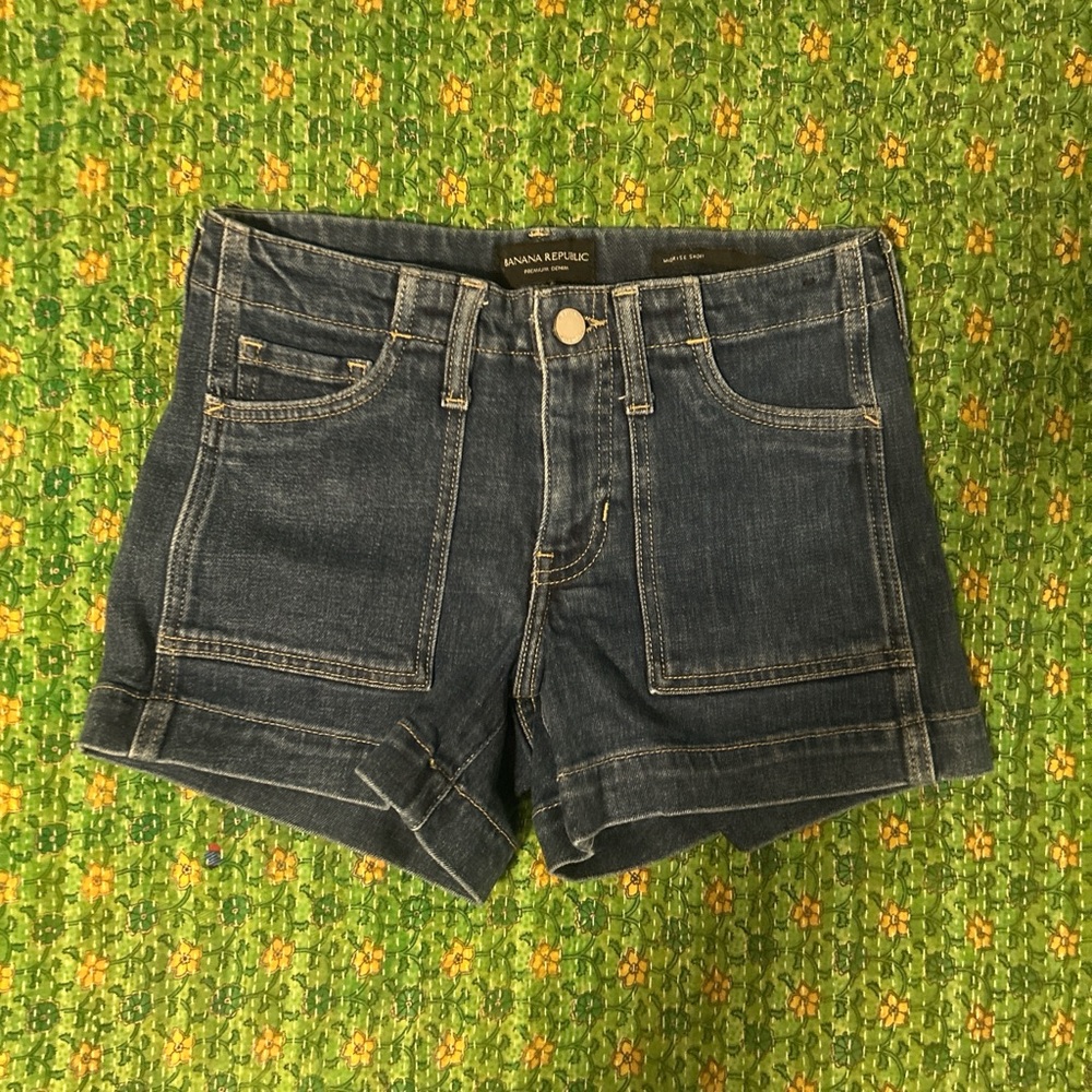 Banana Republic Women's Blue Denim Shorts